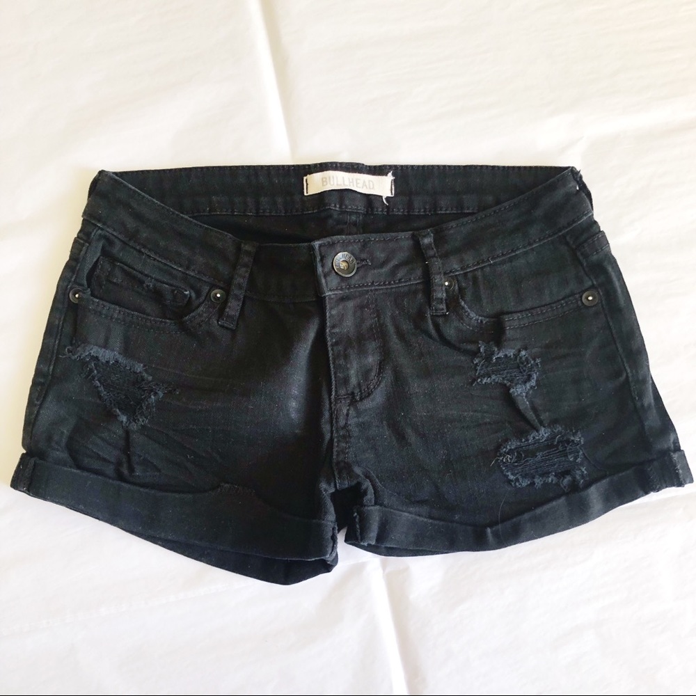 Pacsun Bullhead Black Denim Shorts